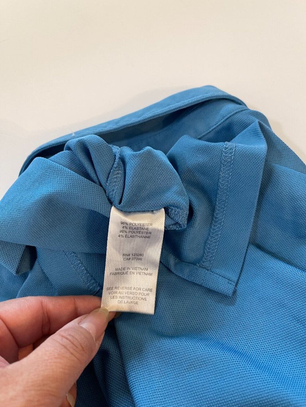 TravisMathew Blue Colorblock Golf Polo Shirt Men’s Small - Picture 9 of 9